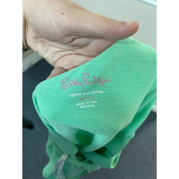 Lilly Pulitzer One Shoulder Mint Colored Top - Picture 3 of 3